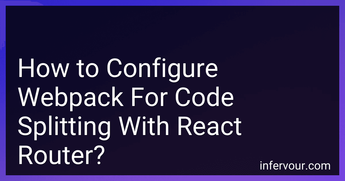 How to Configure Webpack For Code Splitting With React Router? image