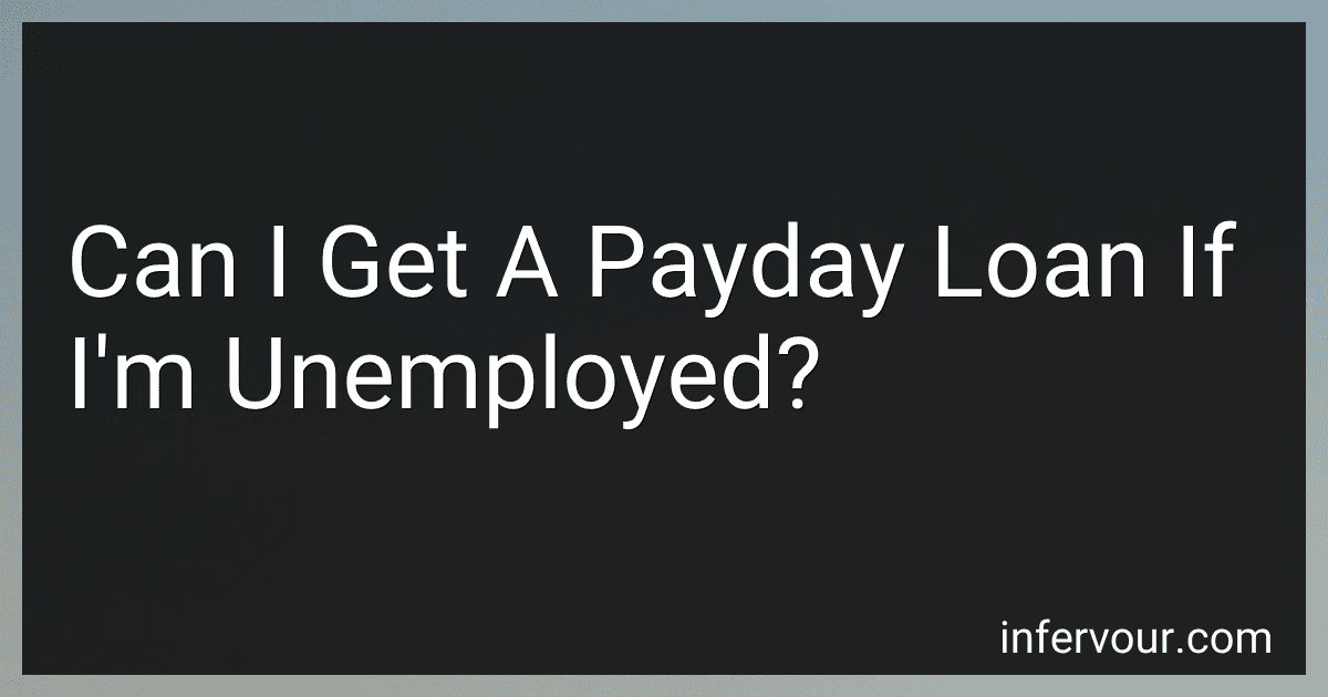 Can I Get A Payday Loan If I'm Unemployed? image
