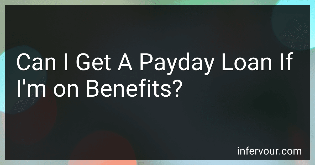 Can I Get A Payday Loan If I'm on Benefits? image