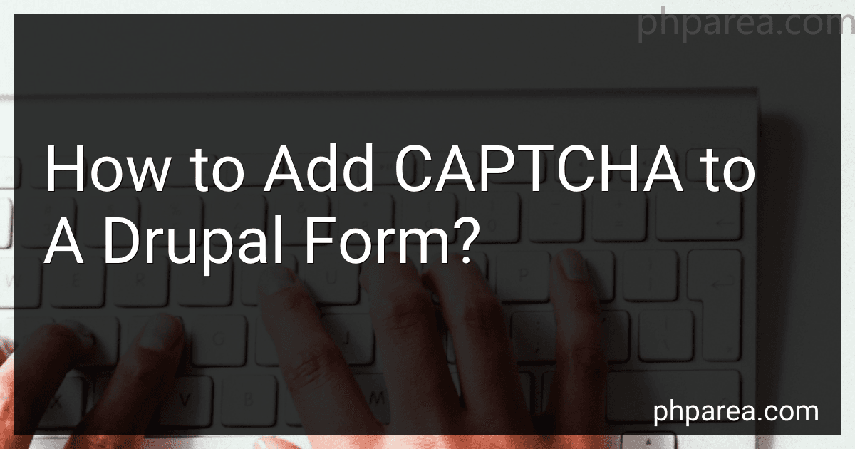 How to Add CAPTCHA to A Drupal Form? image
