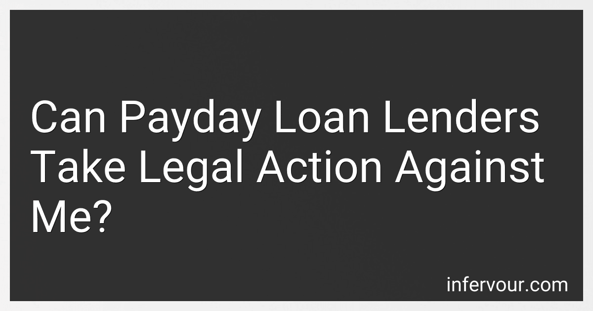 Can Payday Loan Lenders Take Legal Action Against Me? preview