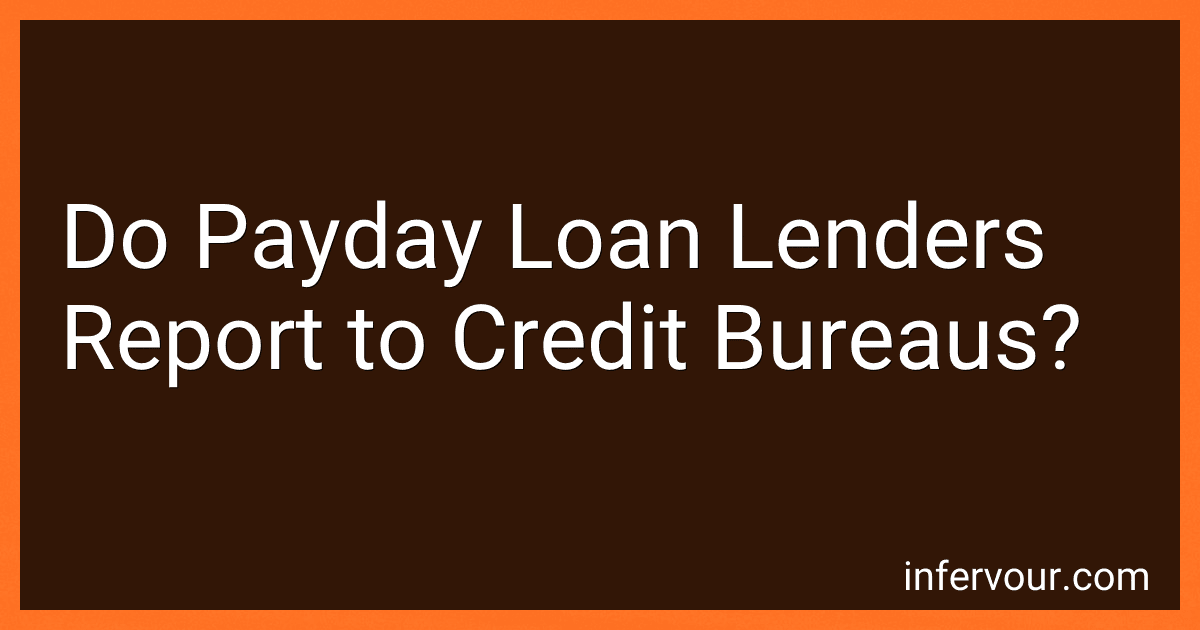 Do Payday Loan Lenders Report to Credit Bureaus? image