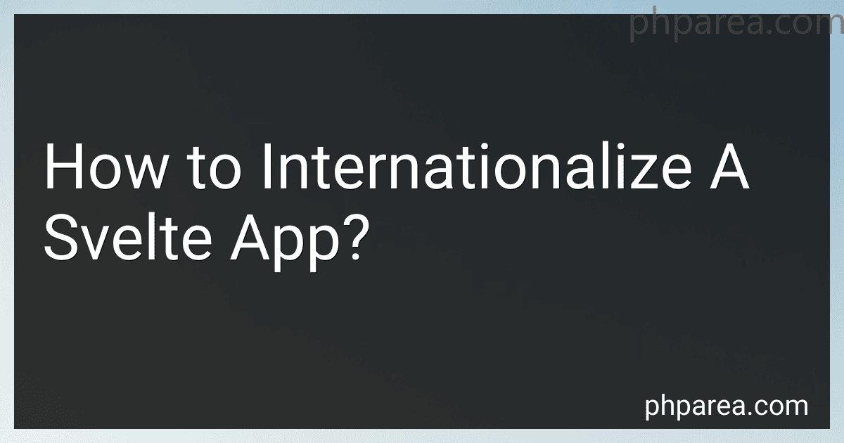 How to Internationalize A Svelte App? image