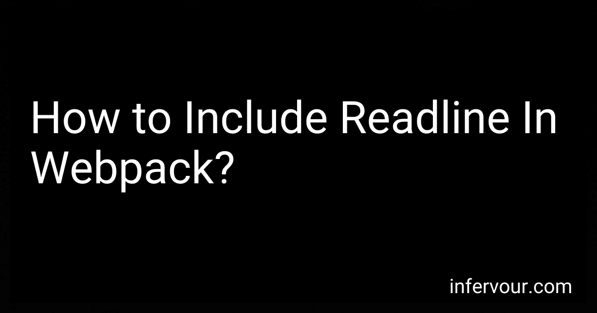 How to Include Readline In Webpack? preview