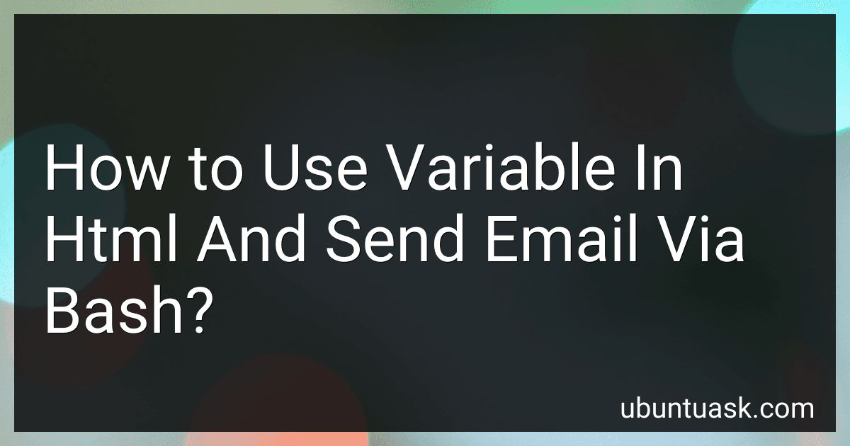 How to Use Variable In Html And Send Email Via Bash? image