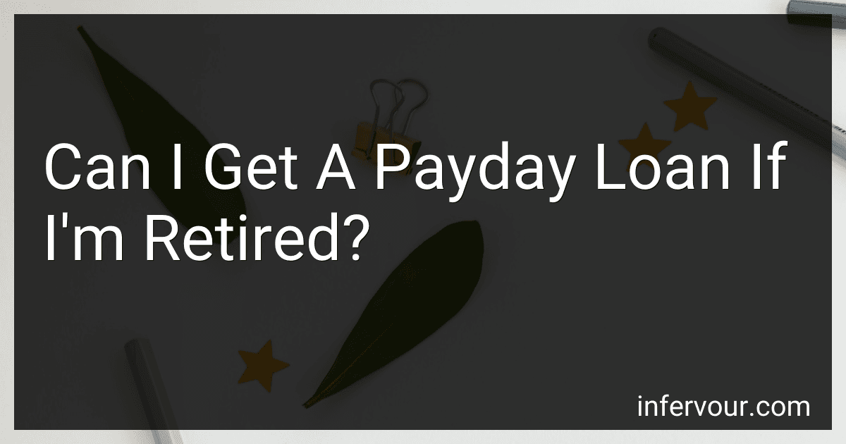Can I Get A Payday Loan If I'm Retired? image