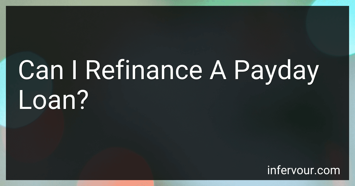 Can I Refinance A Payday Loan? image