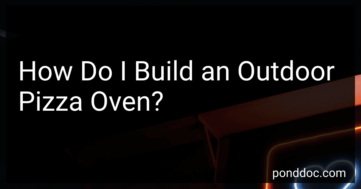 How Do I Build an Outdoor Pizza Oven? image
