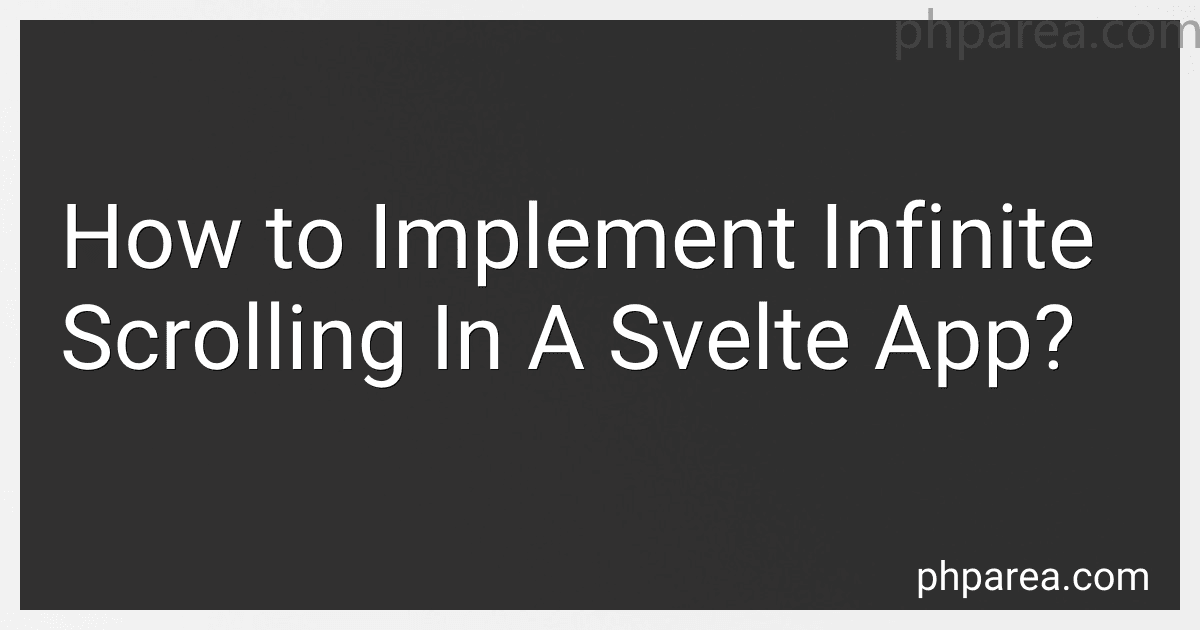 How to Implement Infinite Scrolling In A Svelte App? preview