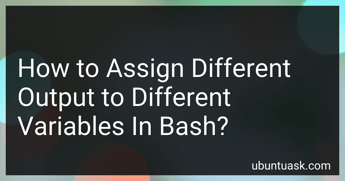 How to Assign Different Output to Different Variables In Bash? image