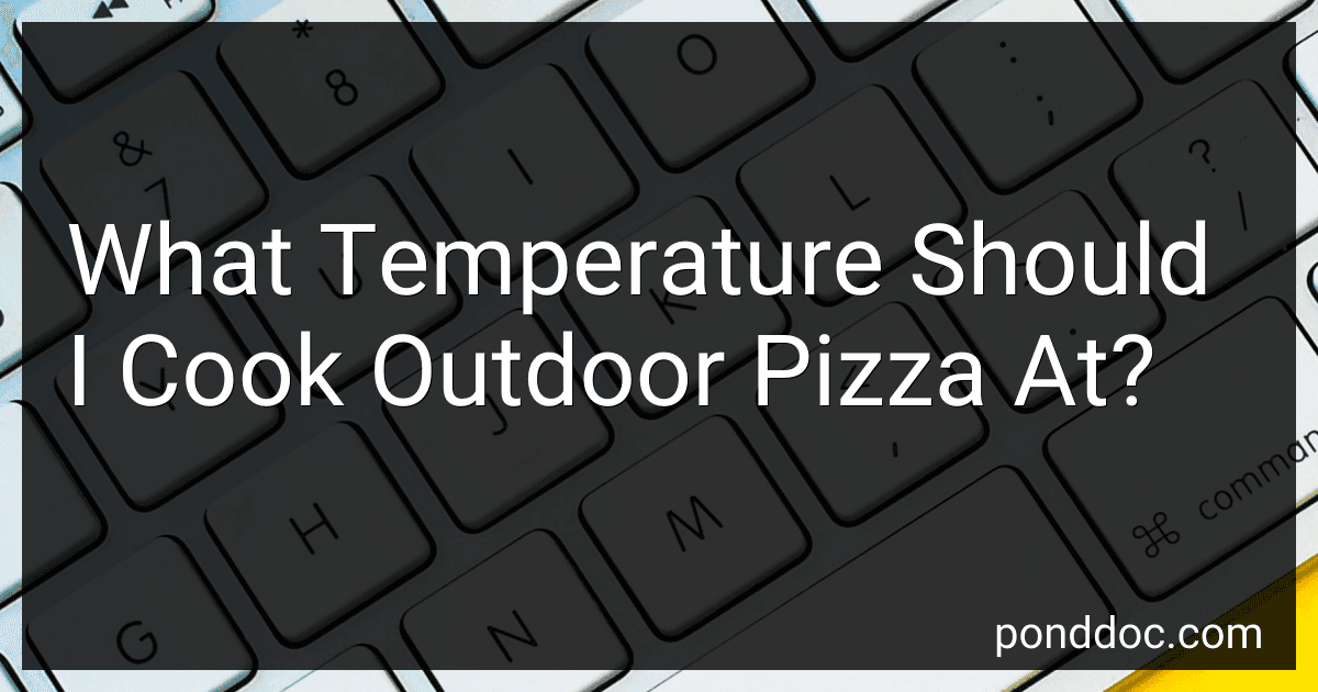 What Temperature Should I Cook Outdoor Pizza At? image
