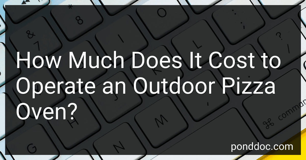 How Much Does It Cost to Operate an Outdoor Pizza Oven? image