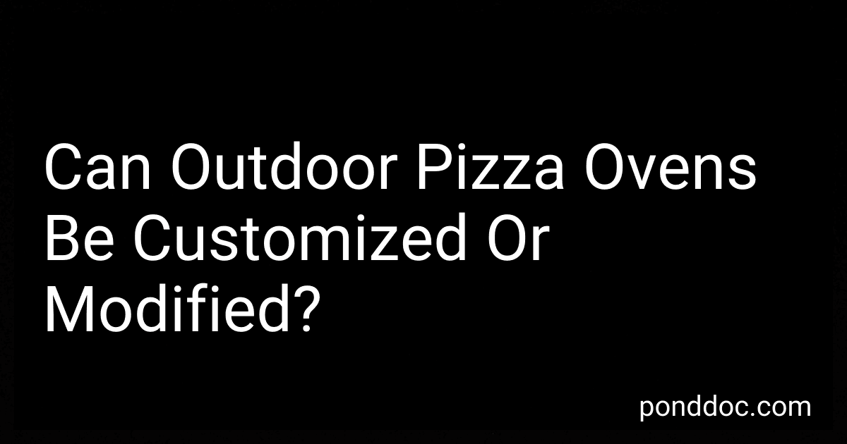 Can Outdoor Pizza Ovens Be Customized Or Modified? image