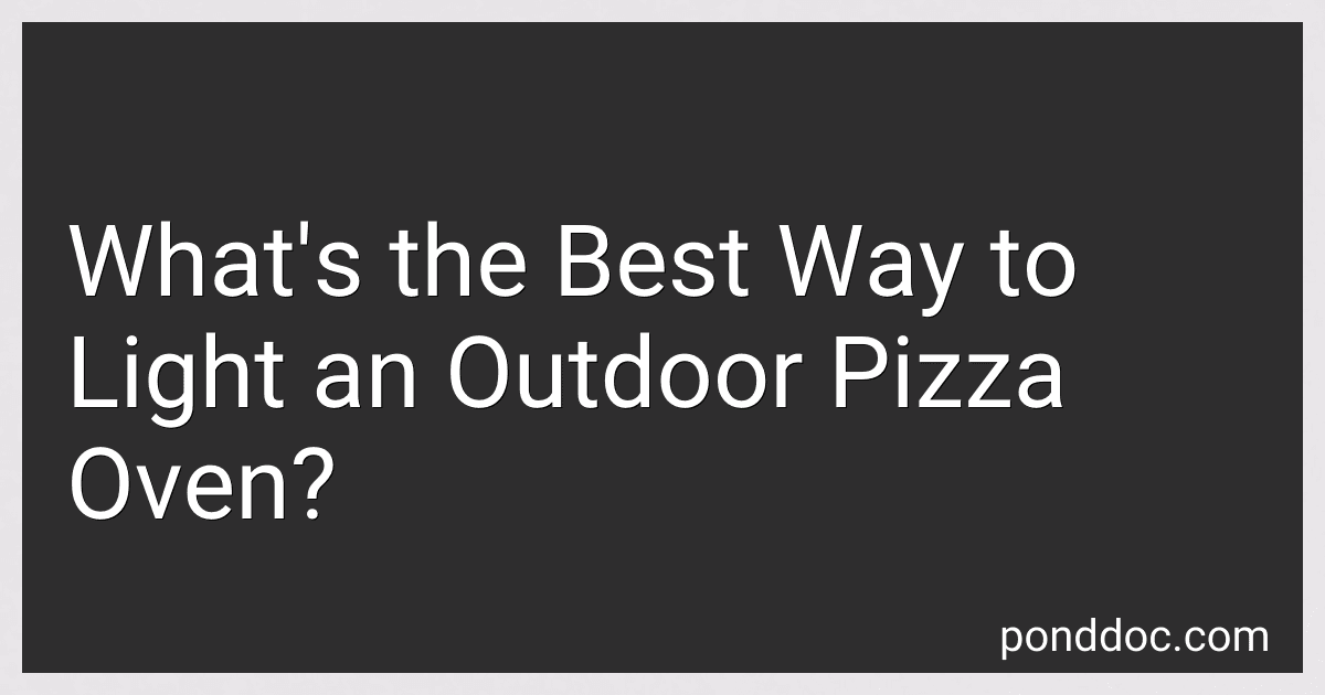 What's the Best Way to Light an Outdoor Pizza Oven? image