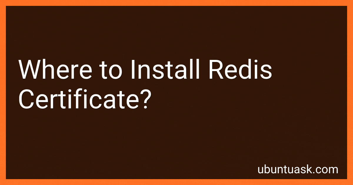 Where to Install Redis Certificate? image