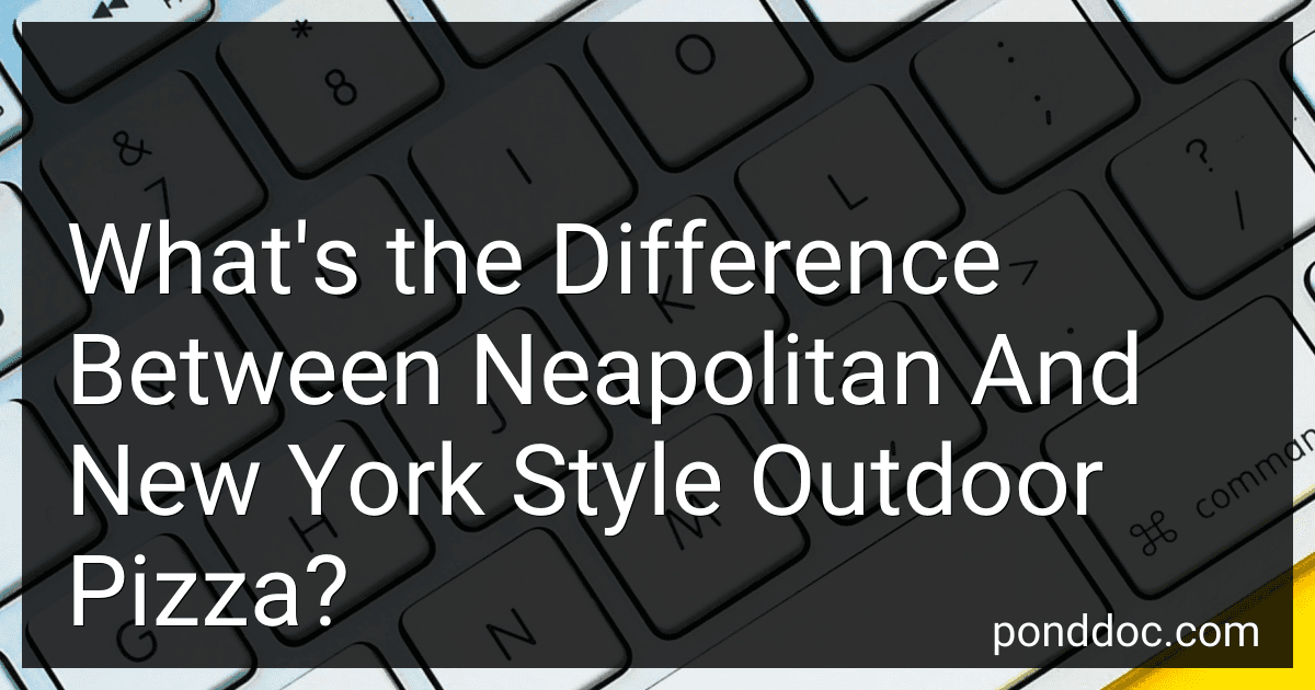 What's the Difference Between Neapolitan And New York Style Outdoor Pizza? image