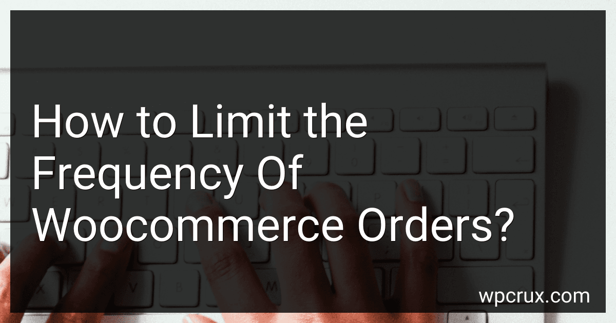 How to Limit the Frequency Of Woocommerce Orders? image