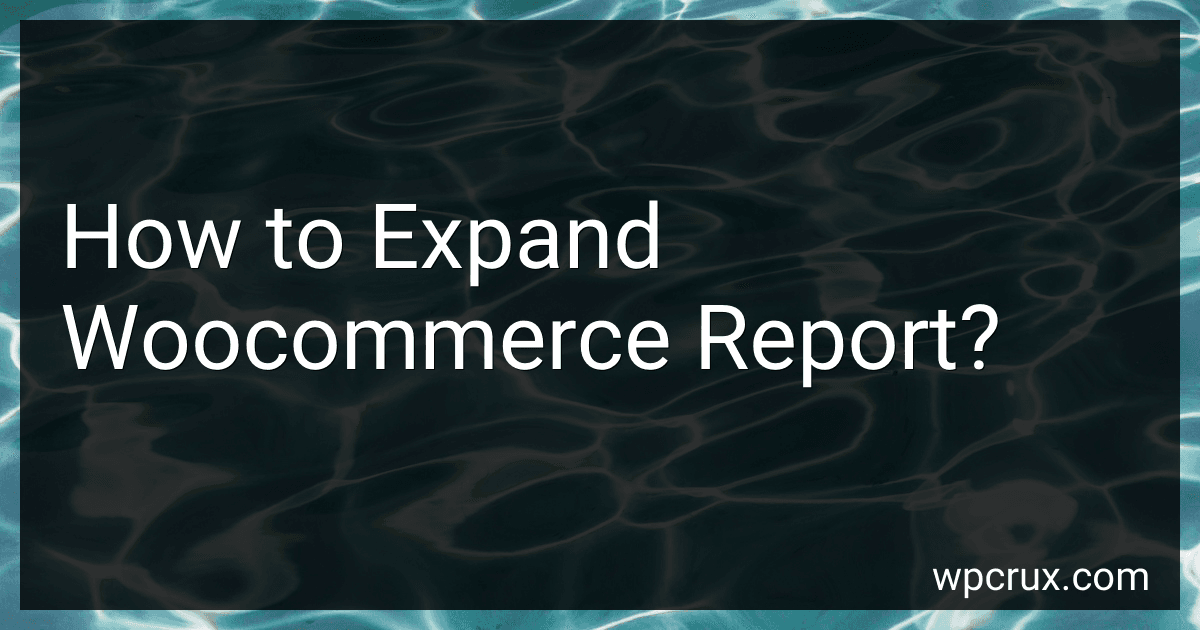 How to Expand Woocommerce Report? image