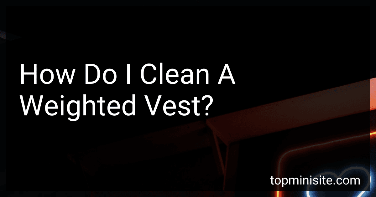 How Do I Clean A Weighted Vest? image