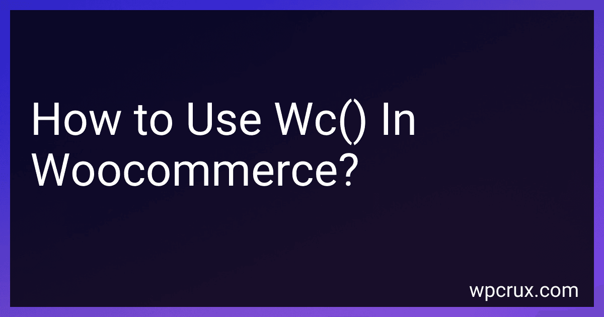 How to Use Wc() In Woocommerce? image