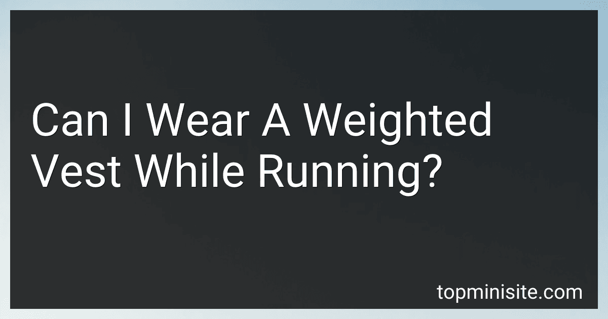 Can I Wear A Weighted Vest While Running? image