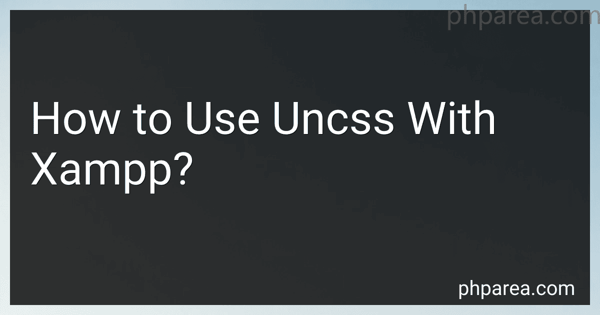 How to Use Uncss With Xampp? image
