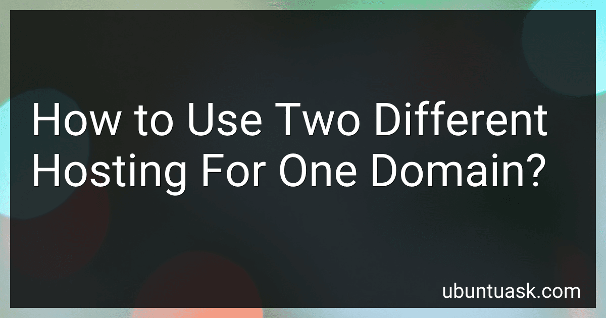 How to Use Two Different Hosting For One Domain? image