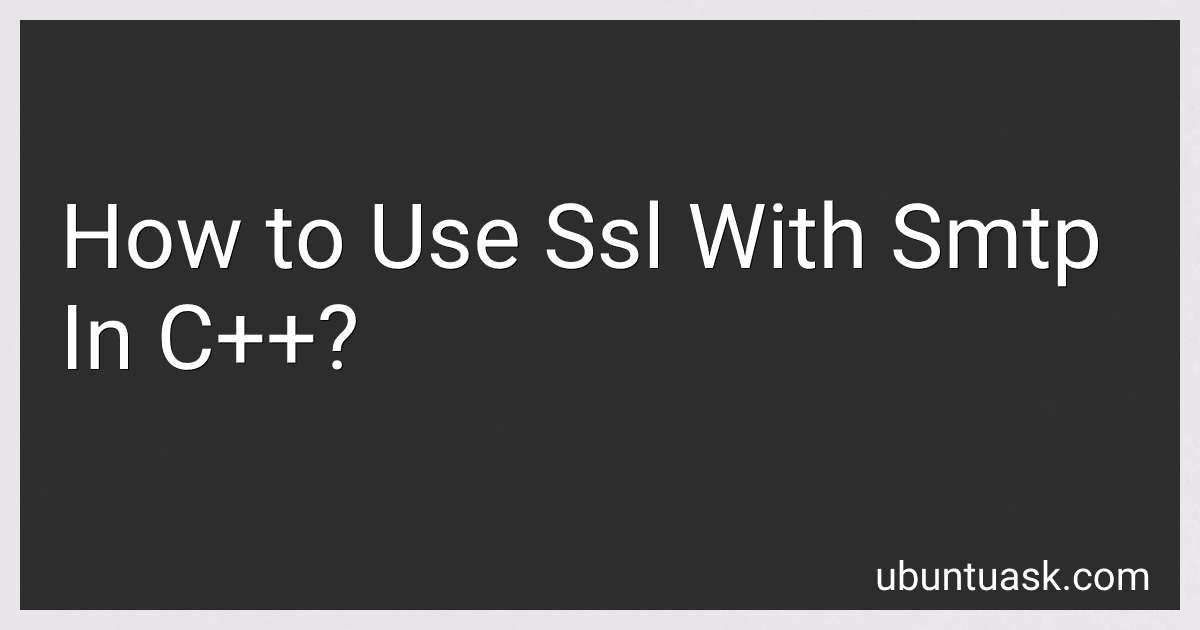How to Use Ssl With Smtp In C++? image