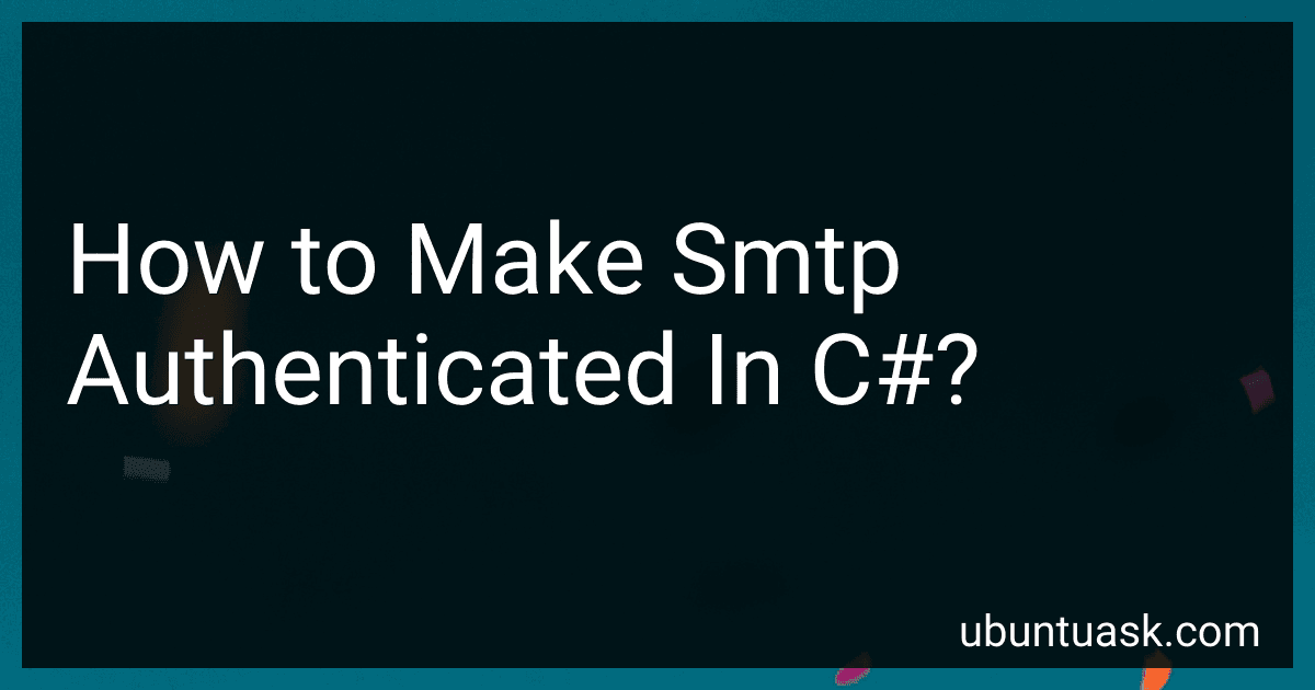How to Make Smtp Authenticated In C#? image