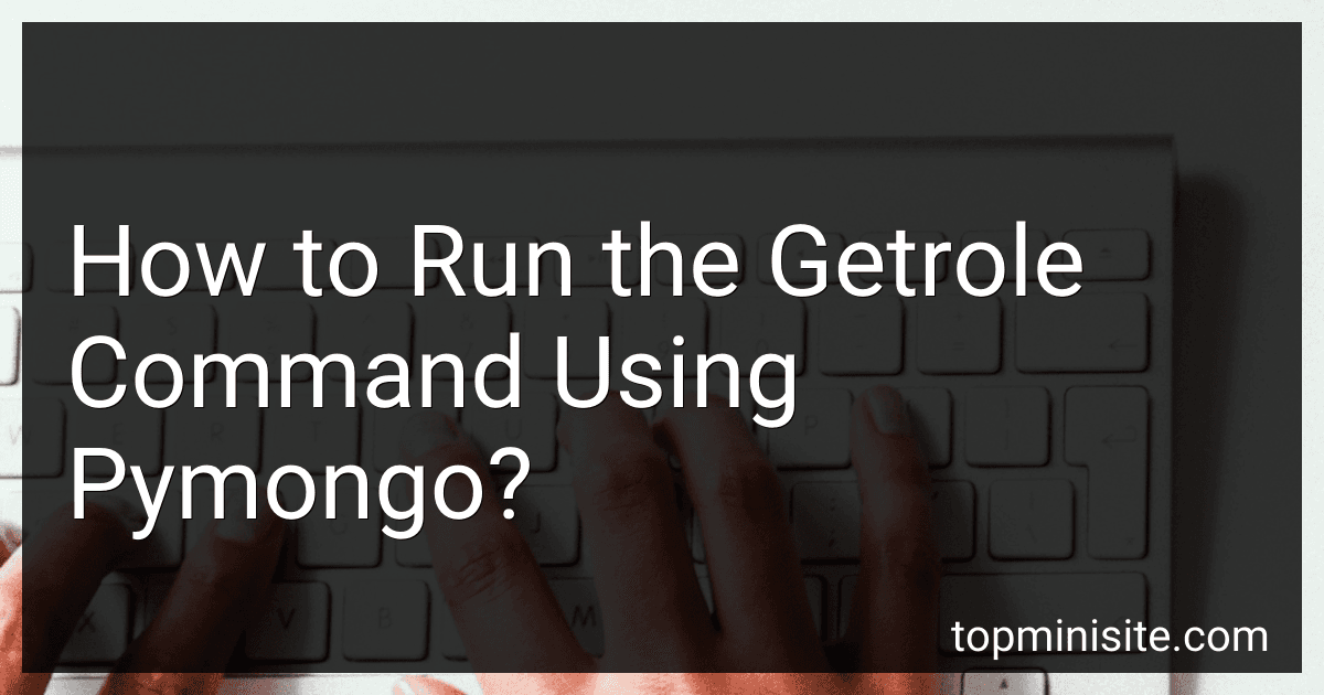 How to Run the Getrole Command Using Pymongo? image