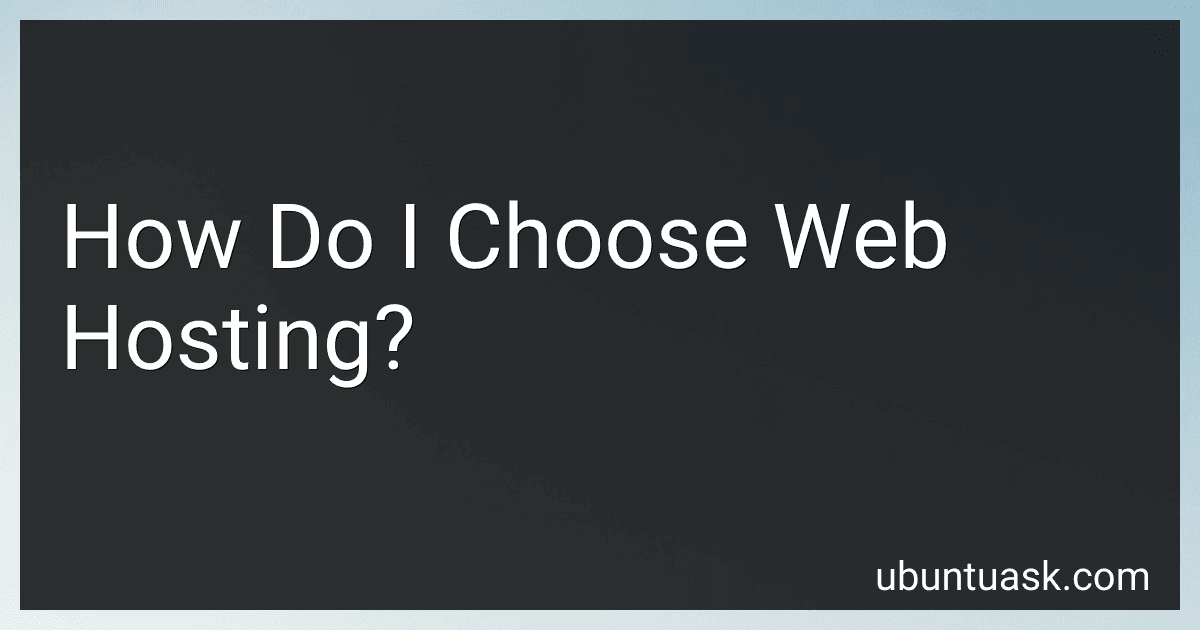 How Do I Choose Web Hosting? image