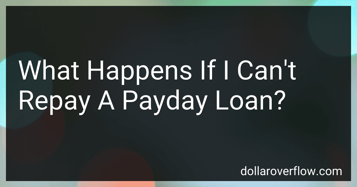 What Happens If I Can't Repay A Payday Loan? image