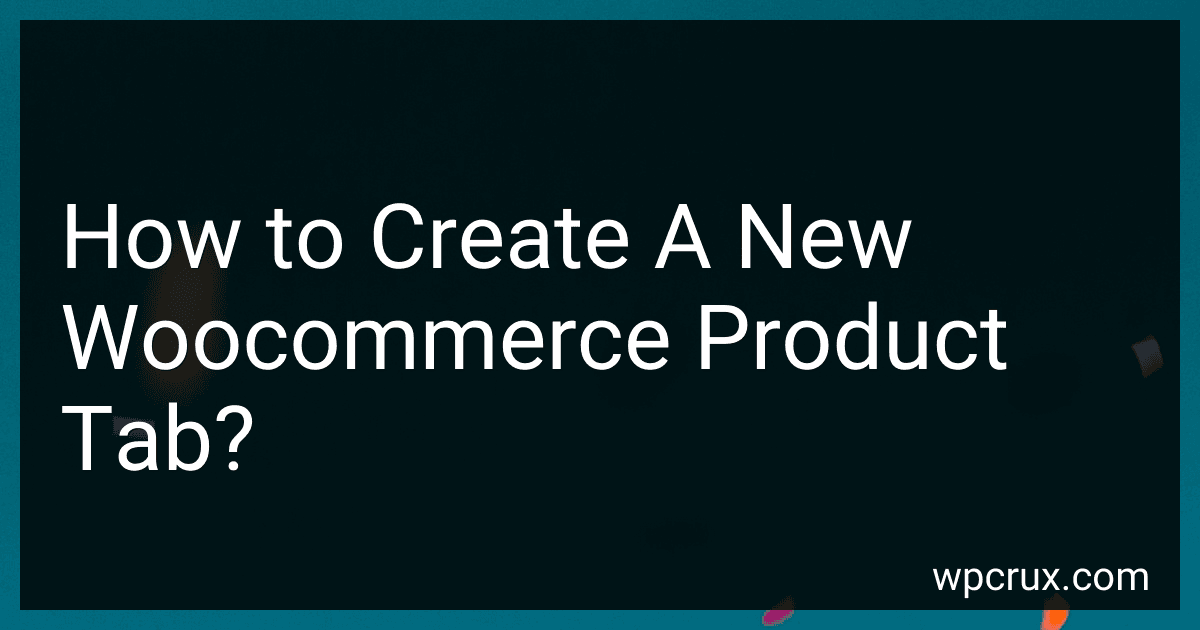 How to Create A New Woocommerce Product Tab? image