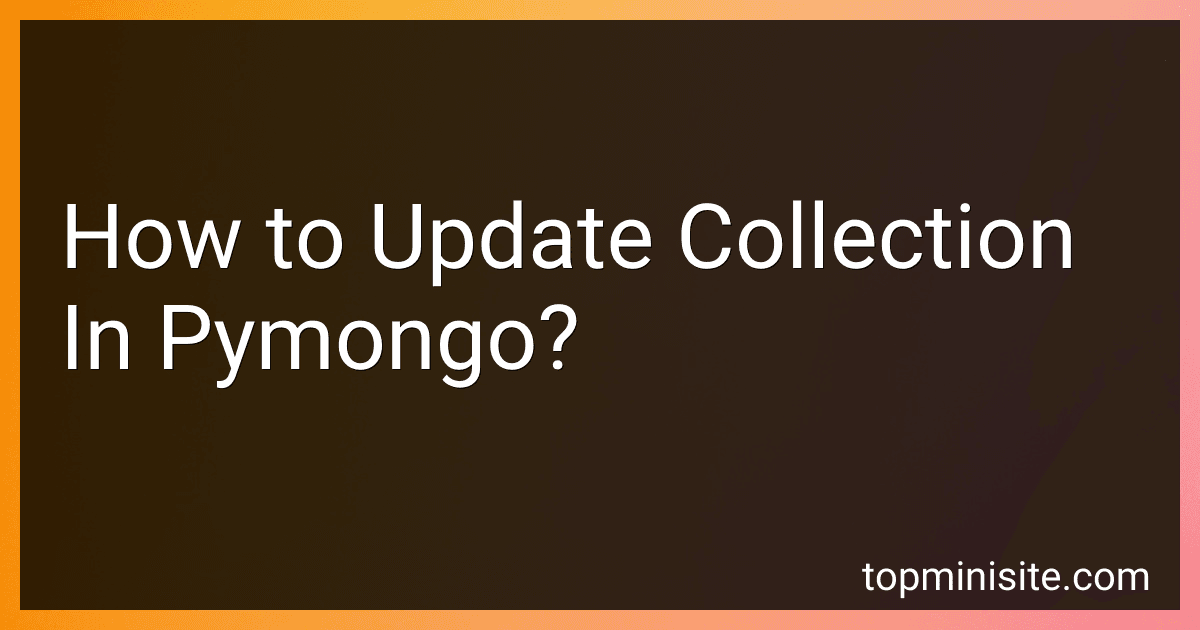 How to Update Collection In Pymongo? image