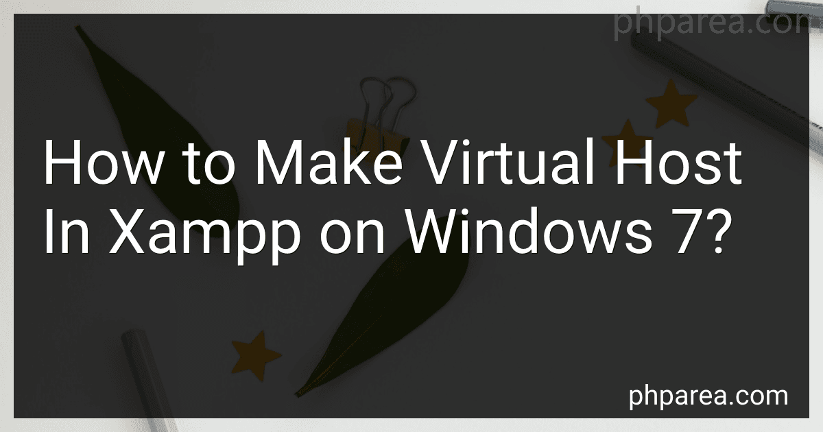 How to Make Virtual Host In Xampp on Windows 7? image