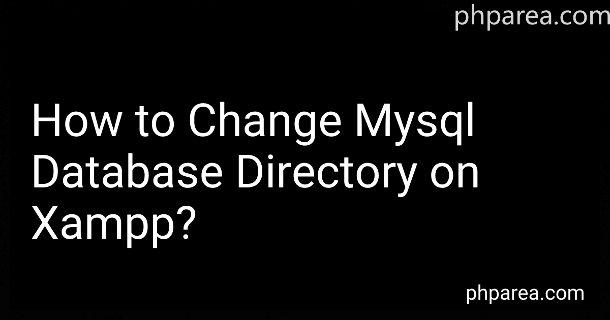 How to Change Mysql Database Directory on Xampp? preview