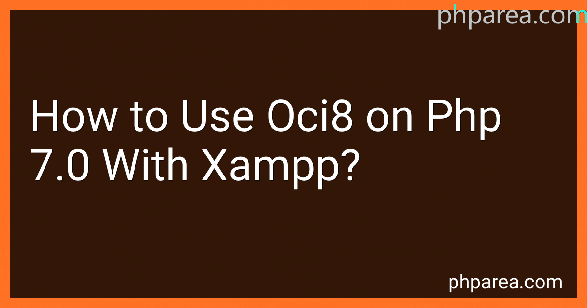 How to Use Oci8 on Php 7.0 With Xampp? image