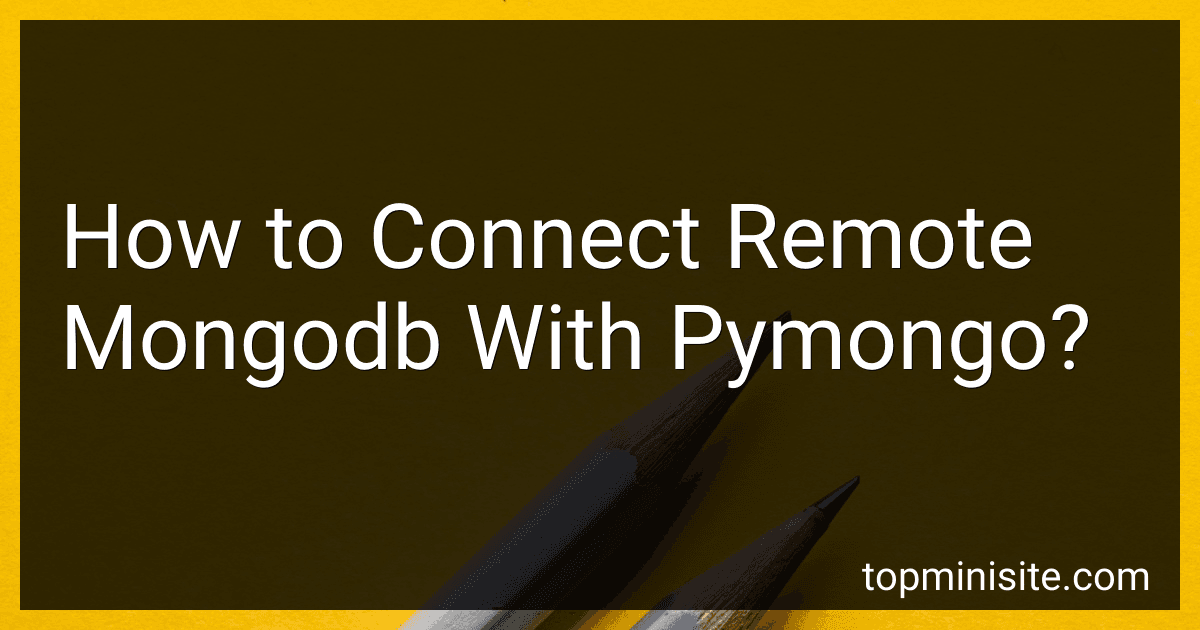 How to Connect Remote Mongodb With Pymongo? image