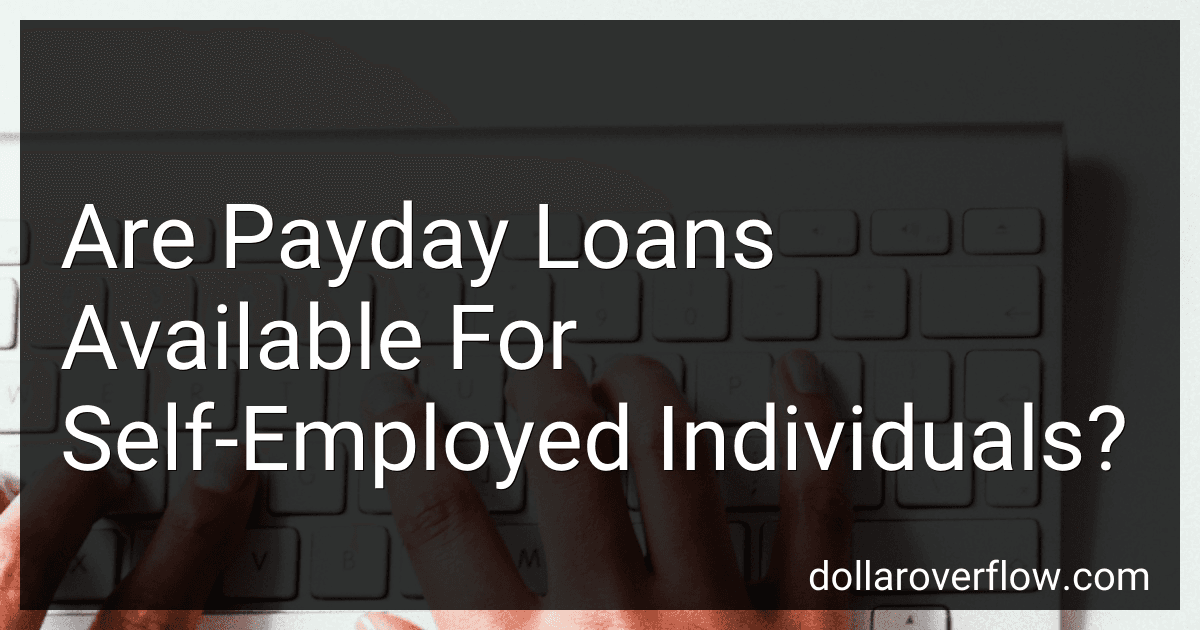 Are Payday Loans Available For Self-Employed Individuals? image