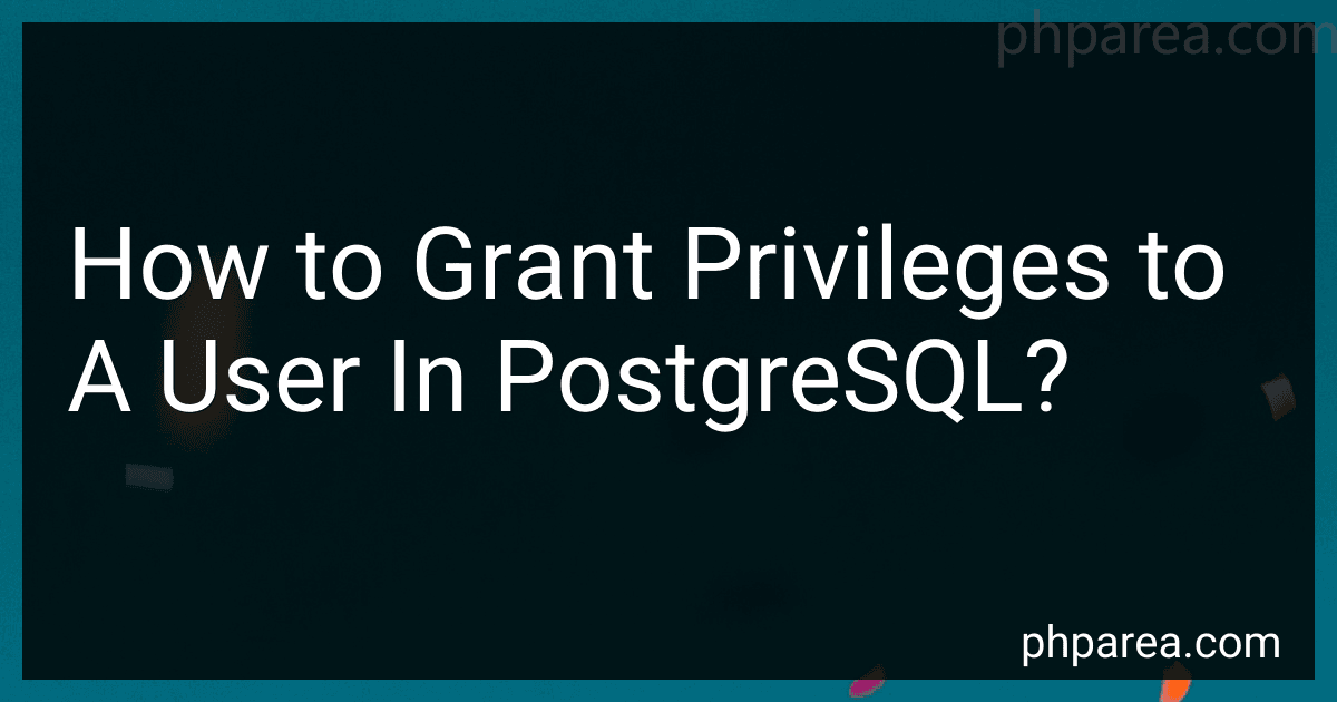 How to Grant Privileges to A User In PostgreSQL? image
