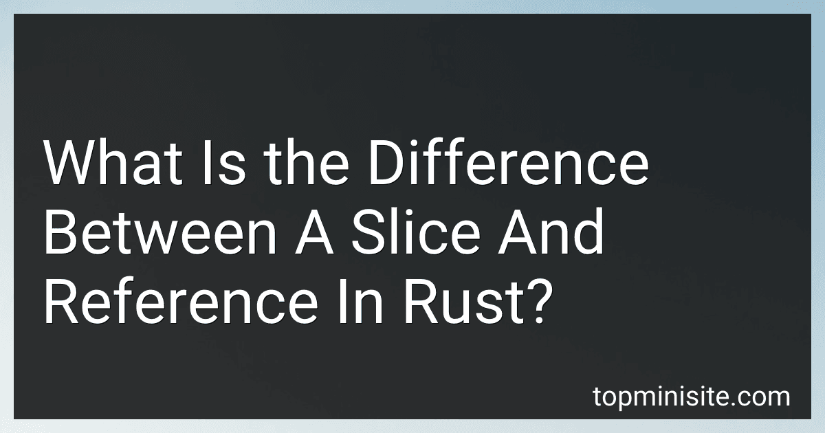 What Is the Difference Between A Slice And Reference In Rust? image