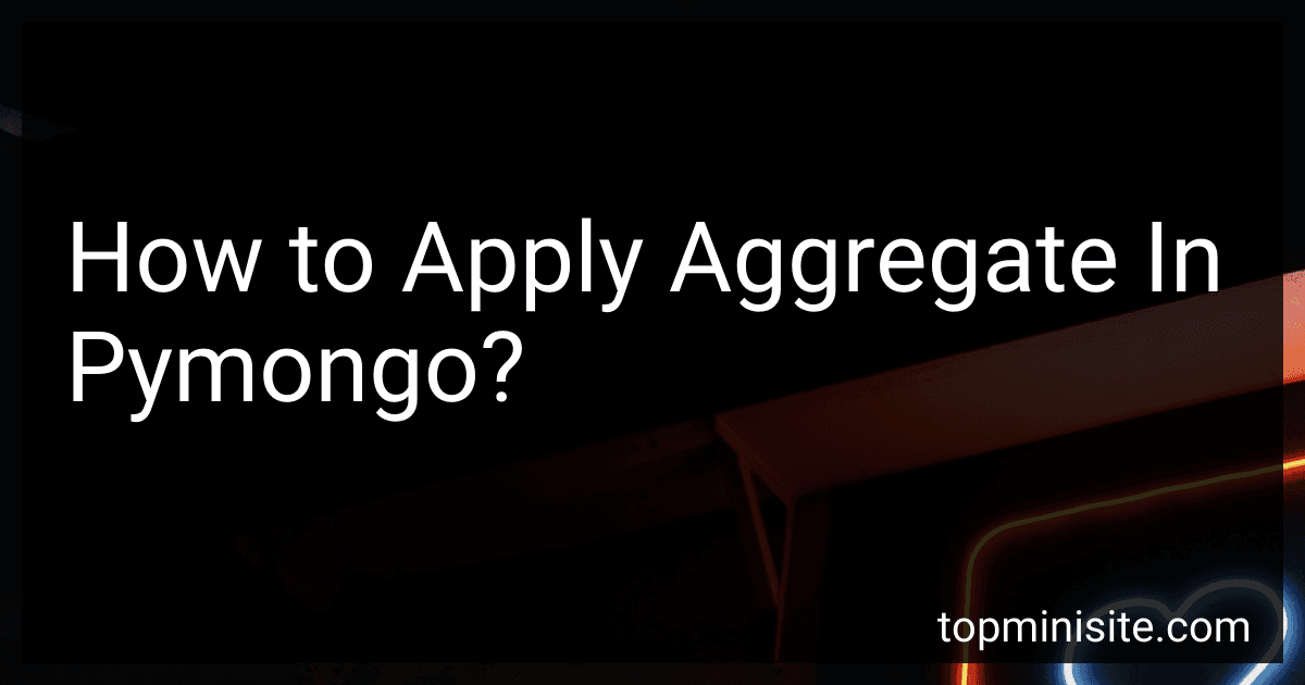 How to Apply Aggregate In Pymongo? image
