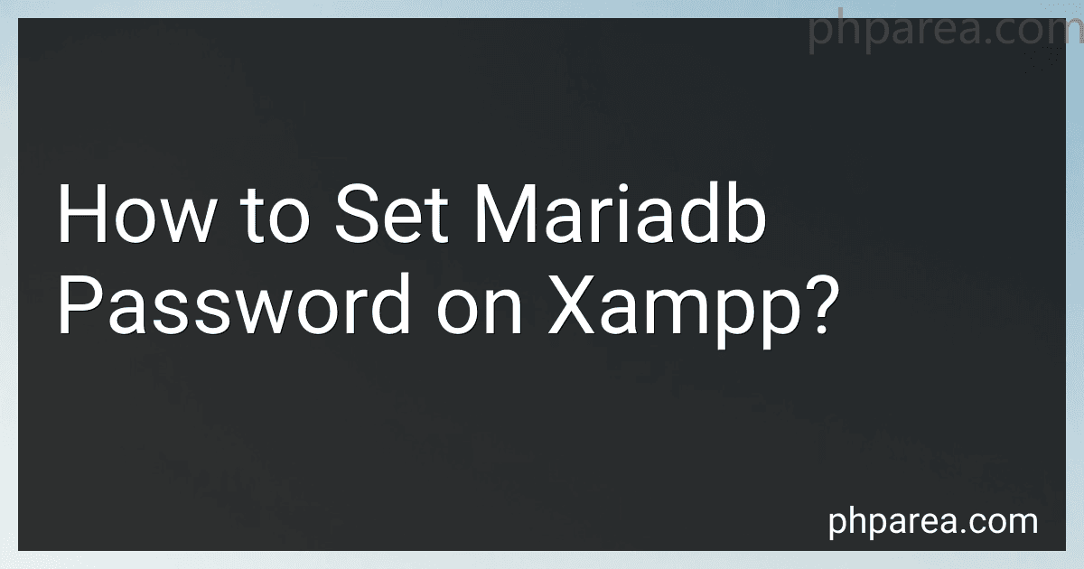 How to Set Mariadb Password on Xampp? image