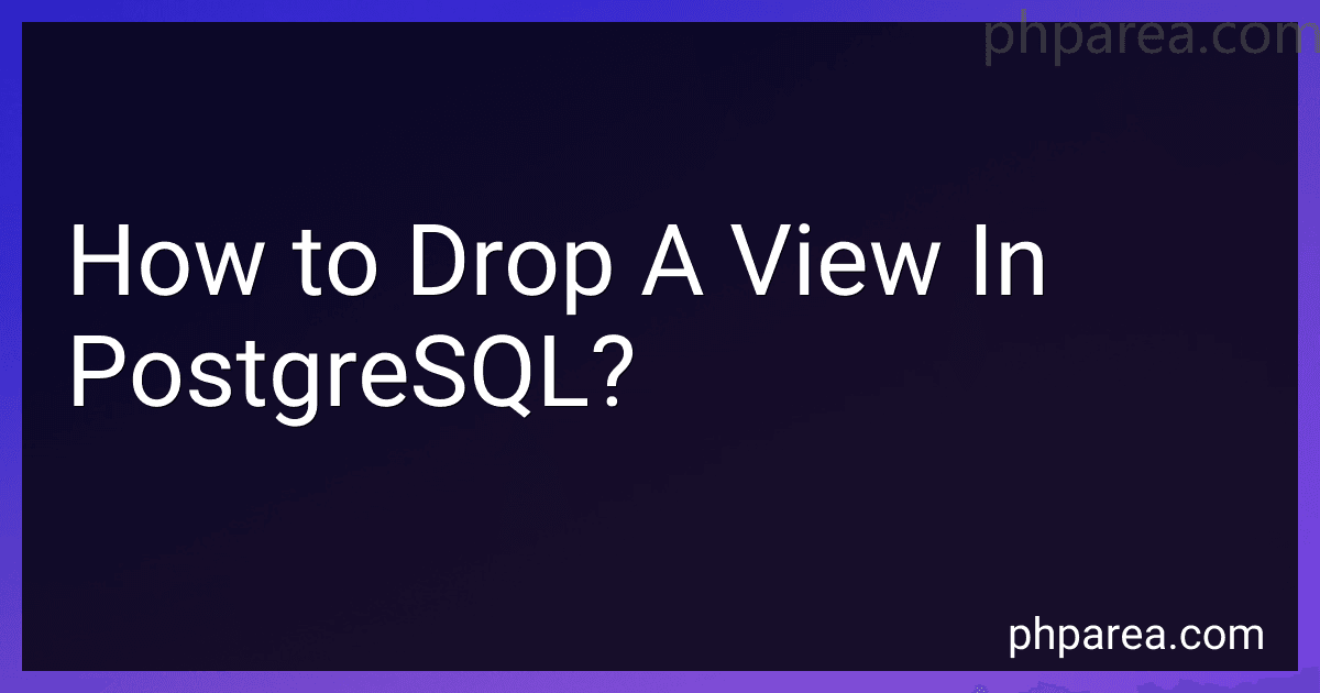 How to Drop A View In PostgreSQL? image