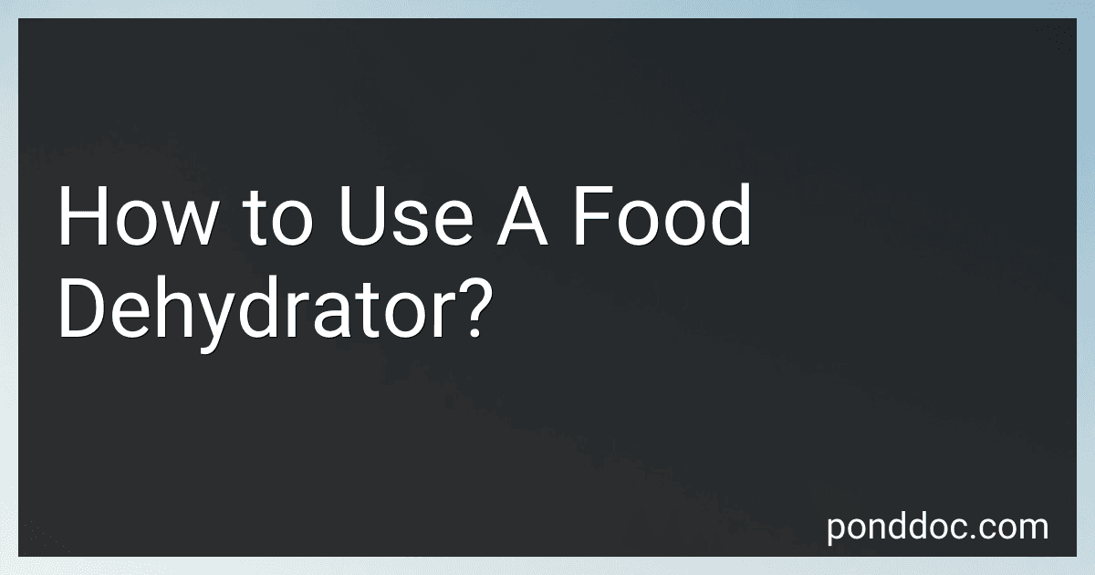 How to Use A Food Dehydrator? image