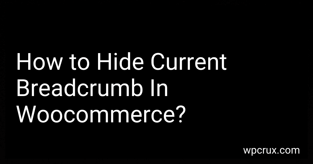 How to Hide Current Breadcrumb In Woocommerce? image