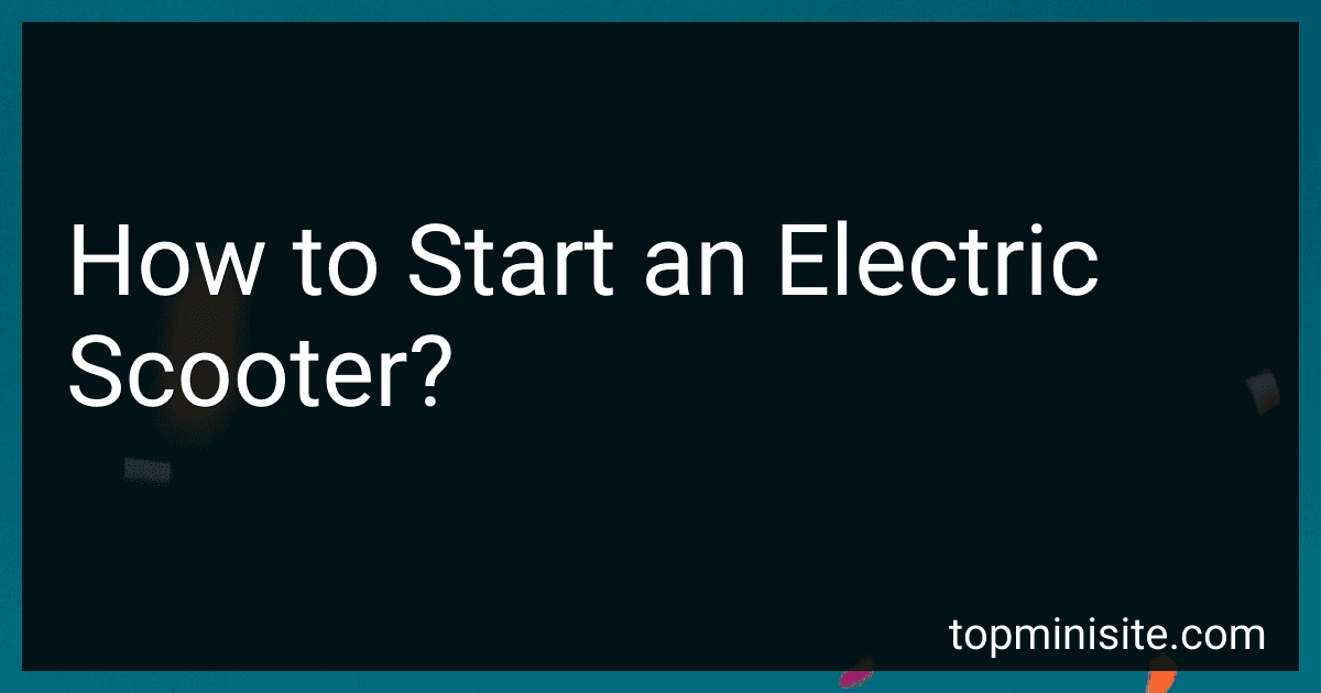 How to Start an Electric Scooter? image