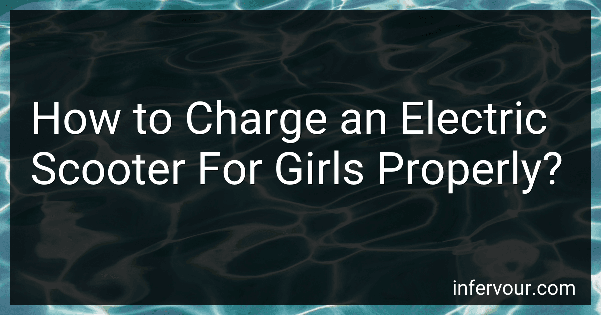 How to Charge an Electric Scooter For Girls Properly? image