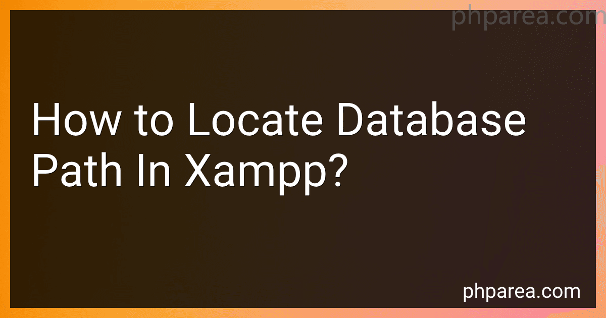 How to Locate Database Path In Xampp? preview
