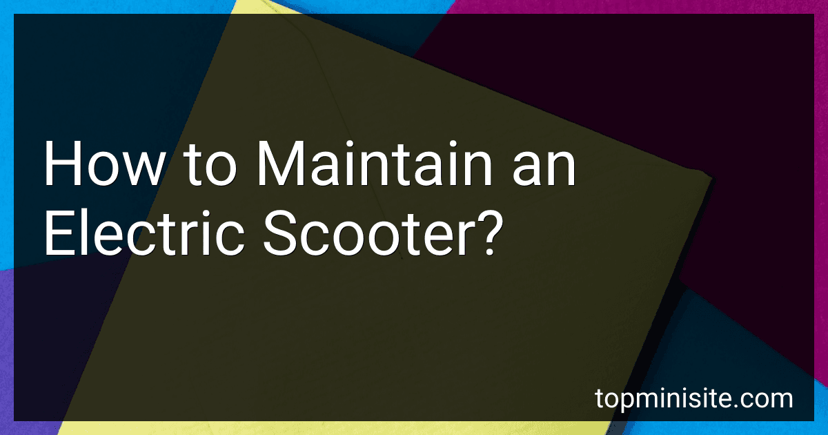 How to Maintain an Electric Scooter? image